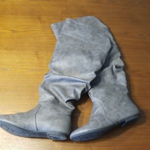 Lower east side wide calf 9w boot, gray